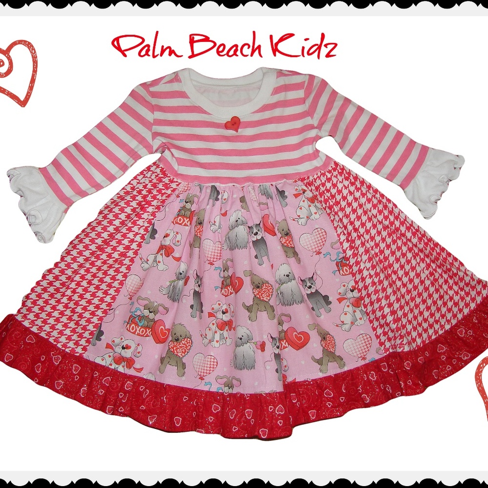 NWT Valentine Puppy Love Dress